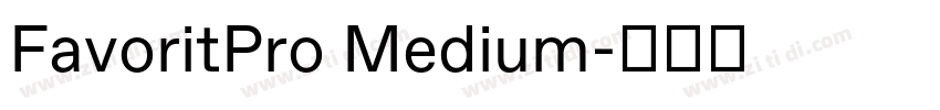 FavoritPro Medium字体转换